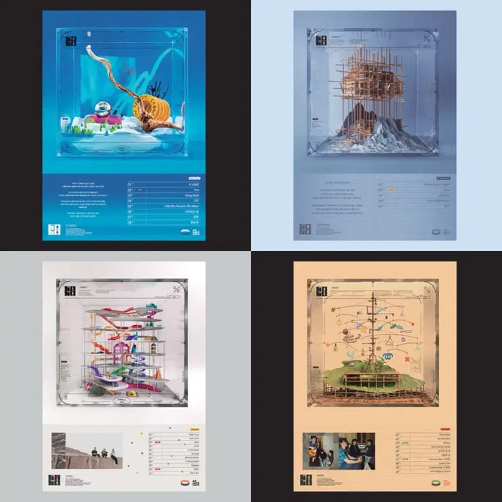 [BUNJANG] 5/5 Artwork Room Album Poster Set / 오월오일 아트워크룸 앨범 포스터 4종 세트
