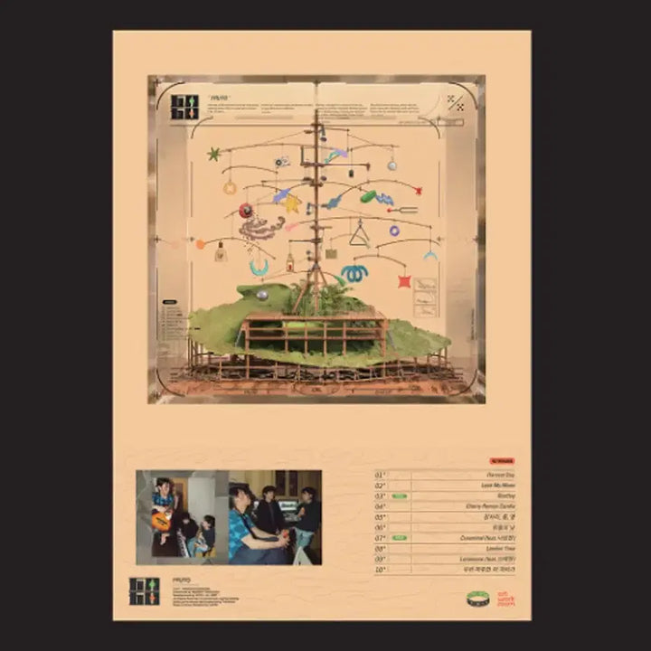 [BUNJANG] 5/5 Artwork Room Album Poster Set / 오월오일 아트워크룸 앨범 포스터 4종 세트