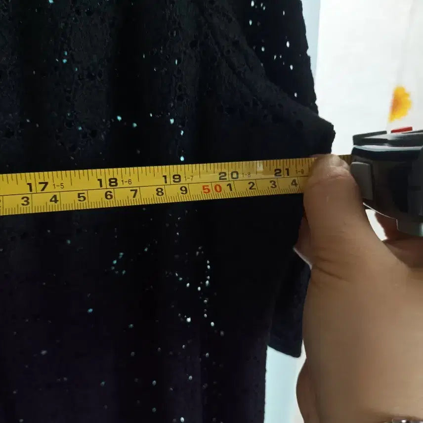 [BUNJANG] Black Lace Long Dress 77 / 블랙 레이스 롱 원피스  77