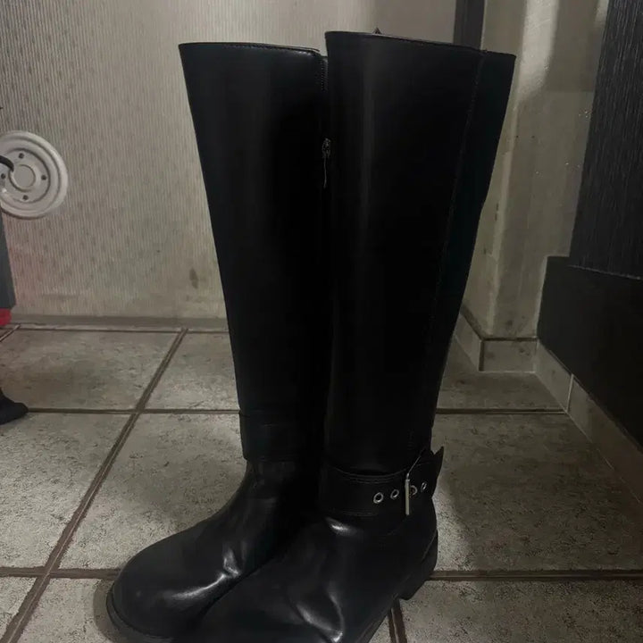 [BUNJANG] Leather Long Boots / 가죽롱부츠
