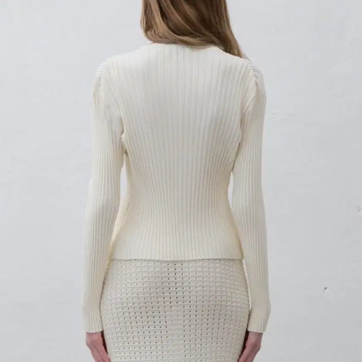 [BUNJANG] 르917 Pleats Rib Cardigan / 르917 플리츠 립 가디건
