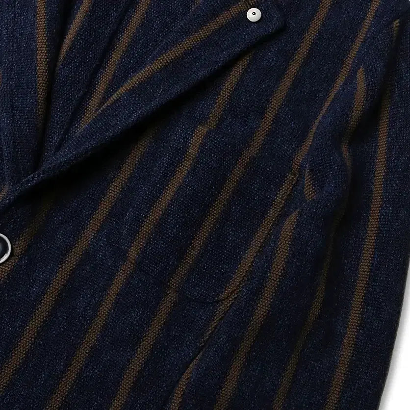 [BUNJANG] L.B.M. 1911 Cotton Linen Striped Knit Jacket / 루비암 1911 [L.B.M 1911] 코튼 린넨 스트라이프 니트 자켓