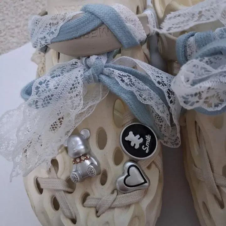 [BUNJANG] Merrell Hydro Moc Sandals Ivory Lace Embellishment / 머렐 하이드로 모크 샌들 아이보리 레이스 장식