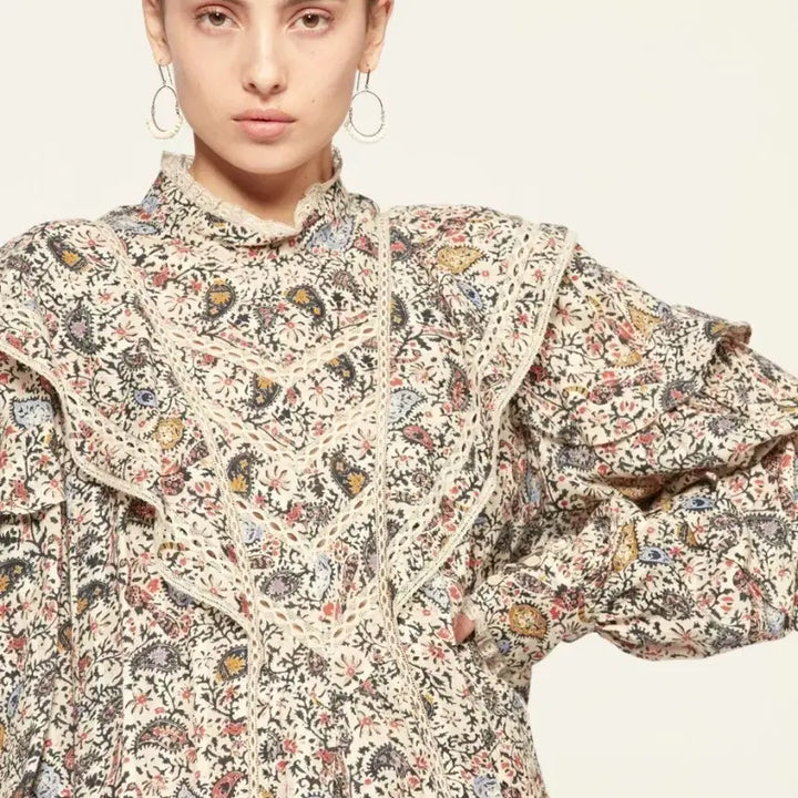 [BUNJANG] Isabel Marant Revel Paisley Print Mini Dress / 이자벨마랑 Revel 페이즐리 프린트 미니 원피스