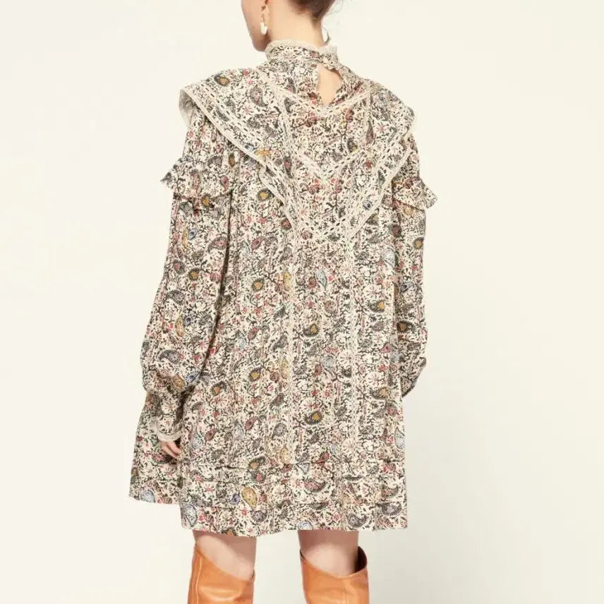 [BUNJANG] Isabel Marant Revel Paisley Print Mini Dress / 이자벨마랑 Revel 페이즐리 프린트 미니 원피스