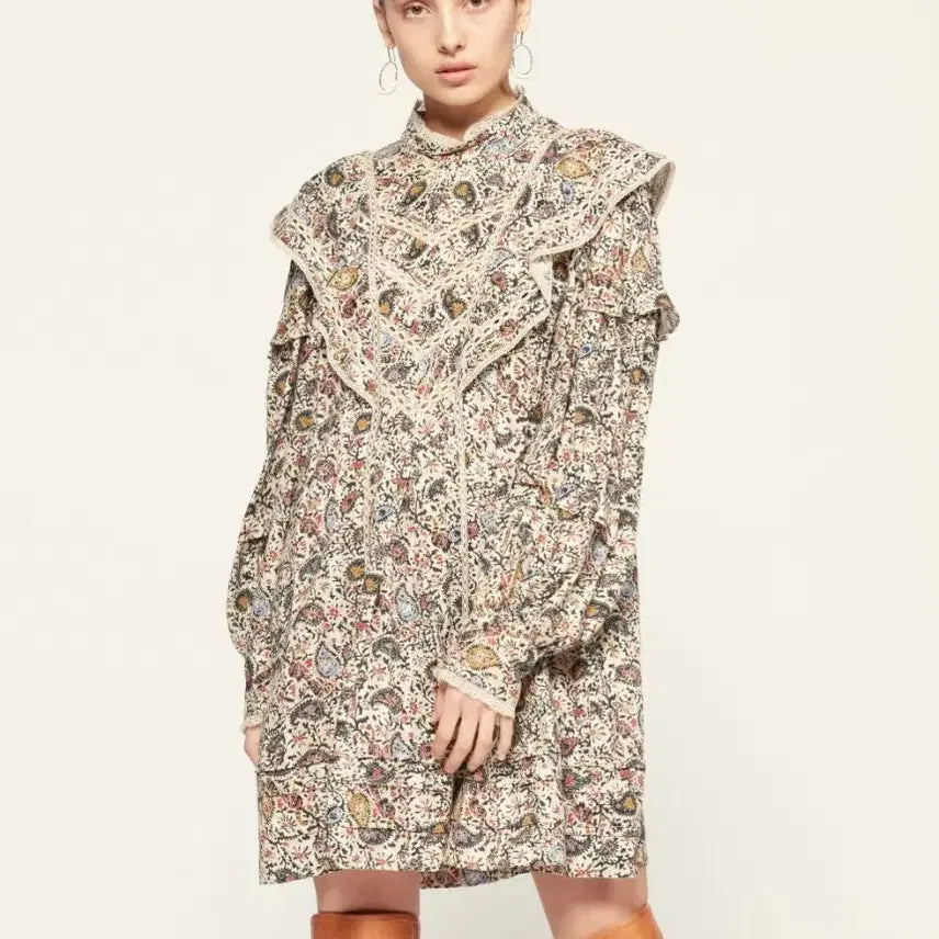 [BUNJANG] Isabel Marant Revel Paisley Print Mini Dress / 이자벨마랑 Revel 페이즐리 프린트 미니 원피스