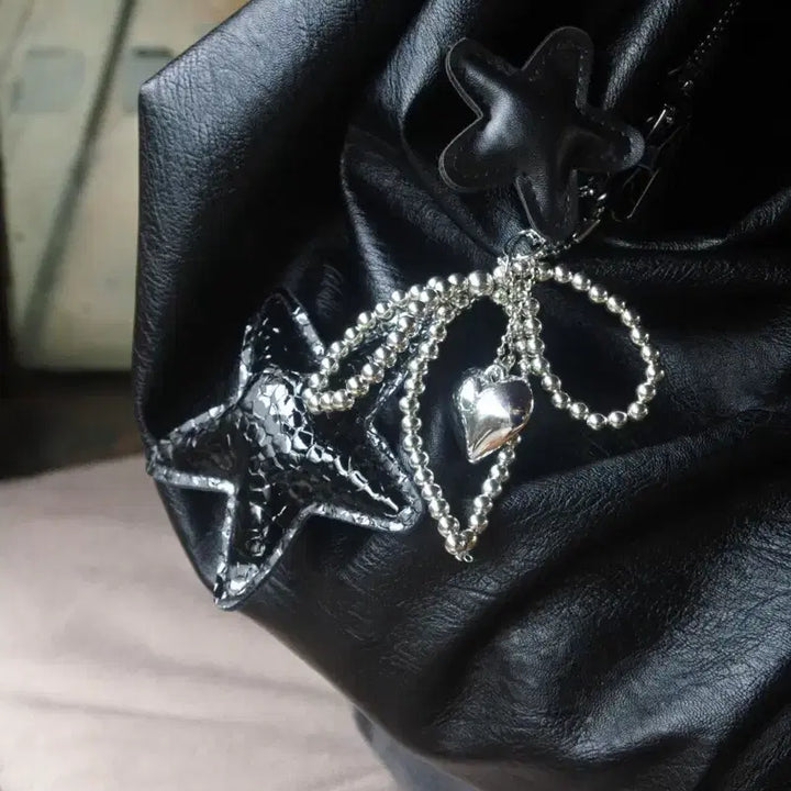 [BUNJANG] Romantic Mood Star and Ball Chain Keychain / 로멘틱 무드 키체인