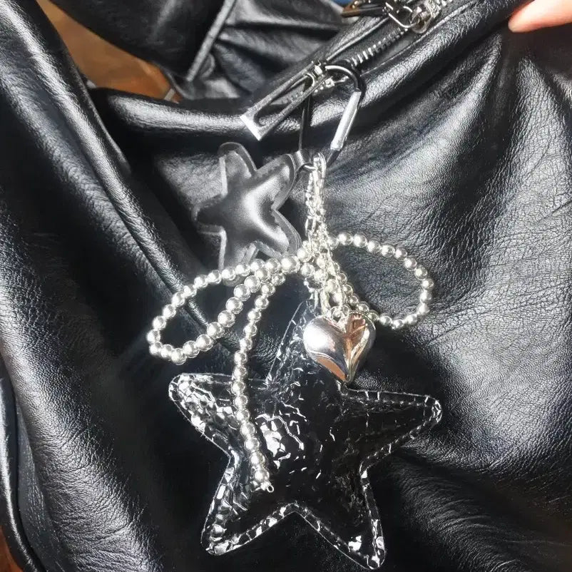 [BUNJANG] Romantic Mood Star and Ball Chain Keychain / 로멘틱 무드 키체인