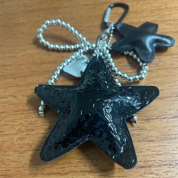 [BUNJANG] Romantic Mood Star and Ball Chain Keychain / 로멘틱 무드 키체인