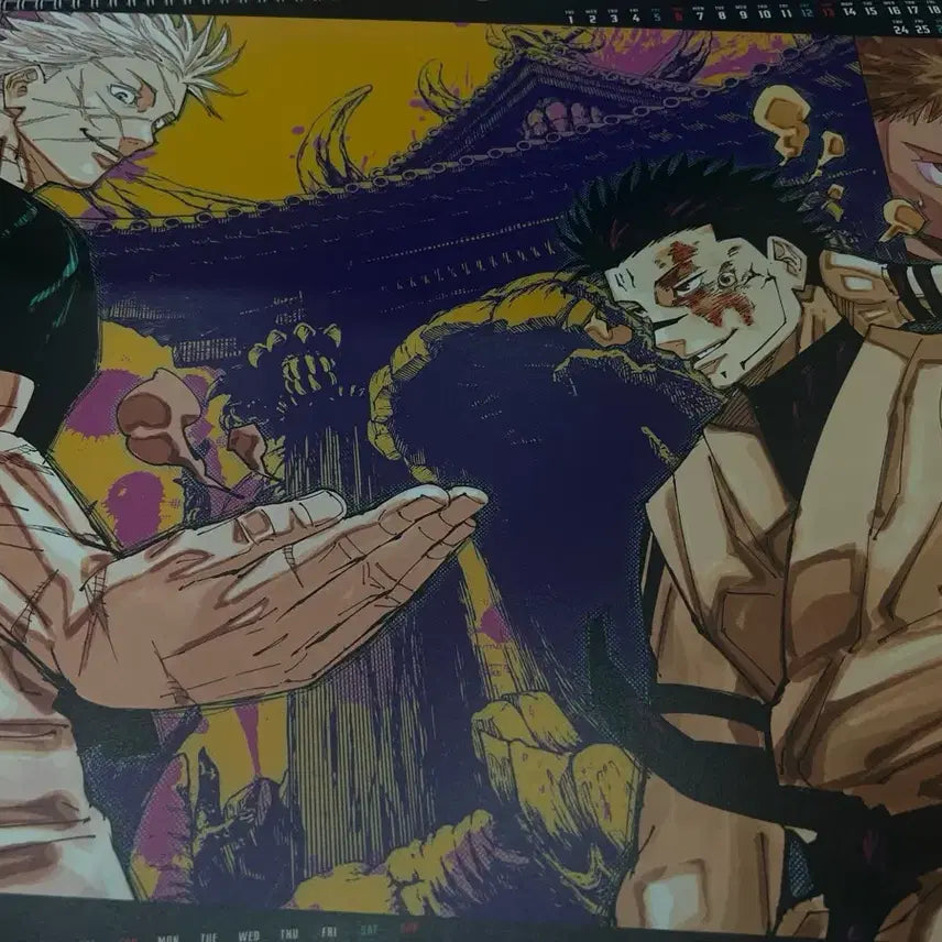 [BUNJANG] Jujutsu Kaisen 2025 Calendar / 2025 주술회전  달력