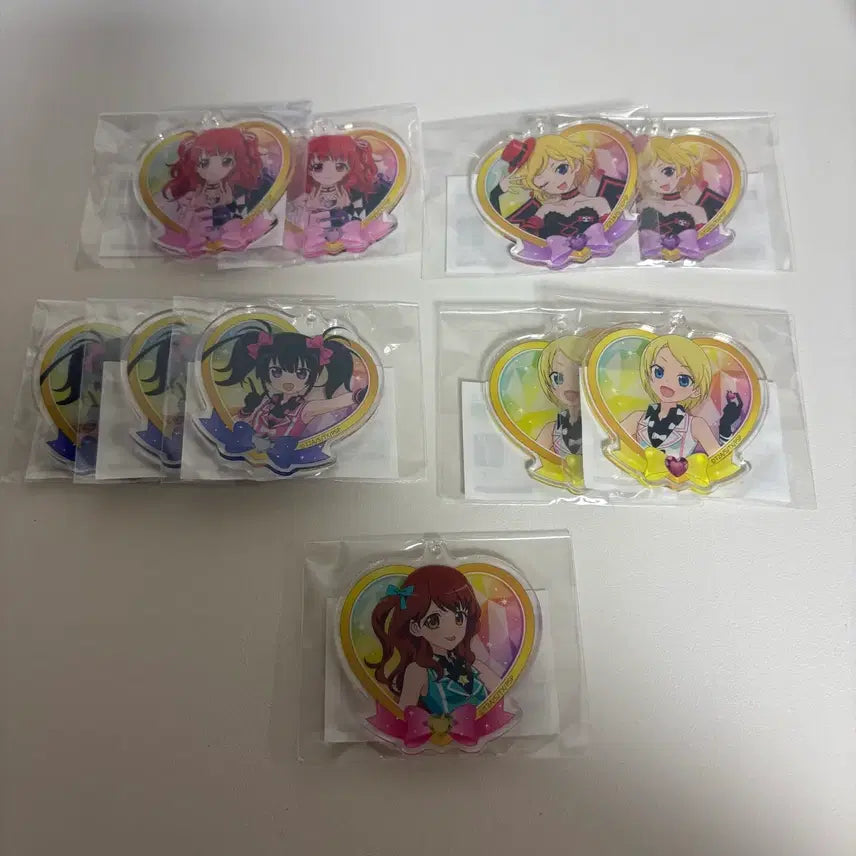 [BUNJANG] Pretty Rhythm Acrylic Keyring Bundle Set / 프리티리듬 마루쿠지 아크릴키링 양도 판매
