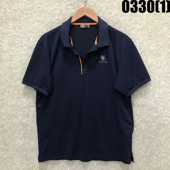 [SOLD OUT] 블랙야크 네이비 반팔 폴로티셔츠 L