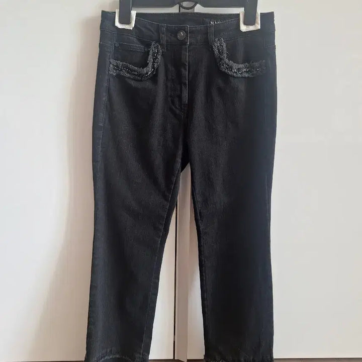 [BUNJANG] Hanseom Mine Fringe Detail Denim Pants (Size 44) / 한섬 마인-프린지디테일데닝팬츠(44)