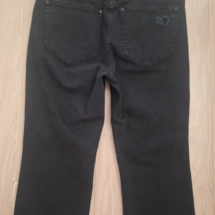 [BUNJANG] Hanseom Mine Fringe Detail Denim Pants (Size 44) / 한섬 마인-프린지디테일데닝팬츠(44)