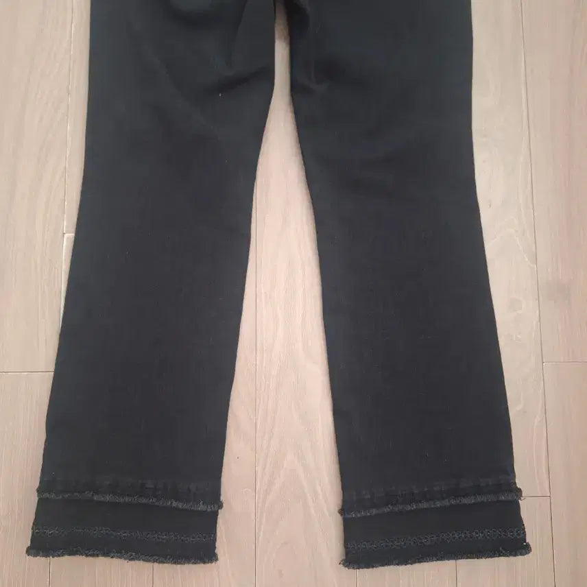[BUNJANG] Hanseom Mine Fringe Detail Denim Pants (Size 44) / 한섬 마인-프린지디테일데닝팬츠(44)