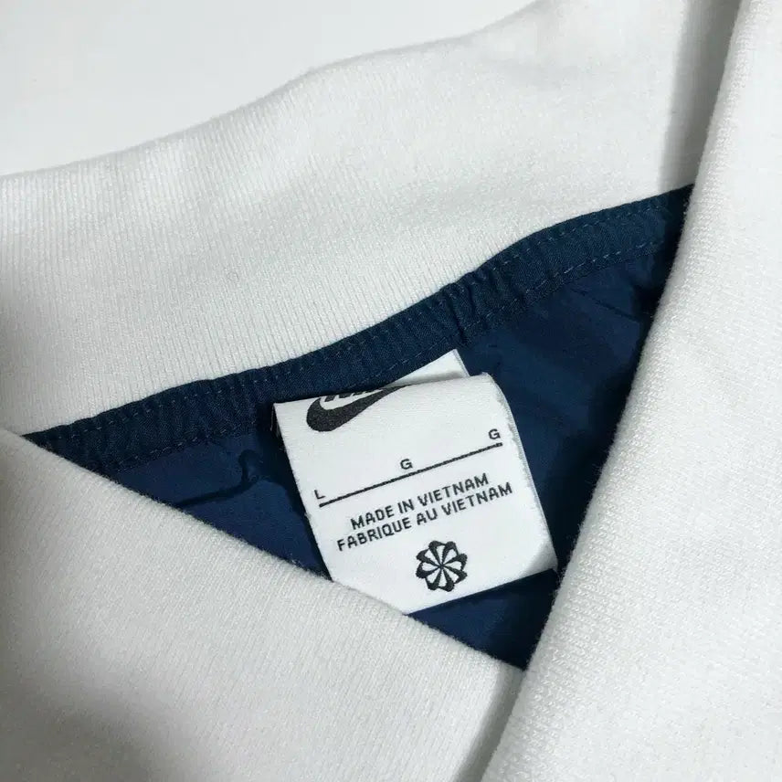 [BUNJANG] Nike V-Neck Pullover Warm-up Navy/White L / 나이키 V넥 풀오버 웜업 네이비/화이트 L