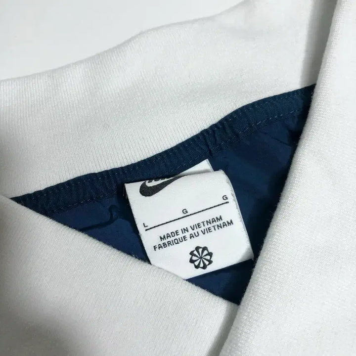 [BUNJANG] Nike V-Neck Pullover Warm-up Navy/White L / 나이키 V넥 풀오버 웜업 네이비/화이트 L