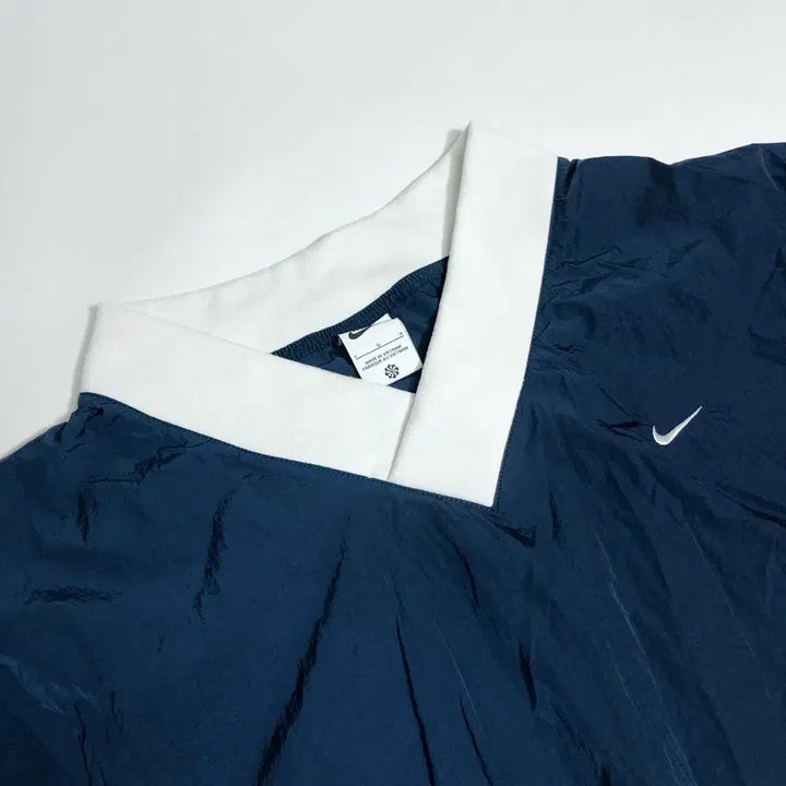 [BUNJANG] Nike V-Neck Pullover Warm-up Navy/White L / 나이키 V넥 풀오버 웜업 네이비/화이트 L