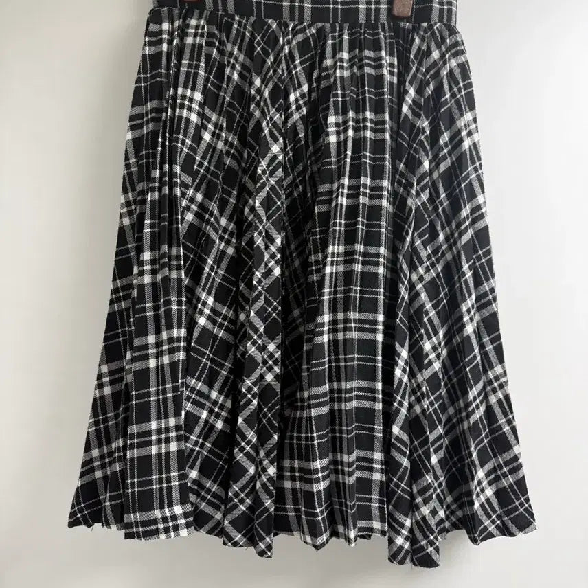 [BUNJANG] Vintage Check Midi Skirt / 체크 미디 스커트