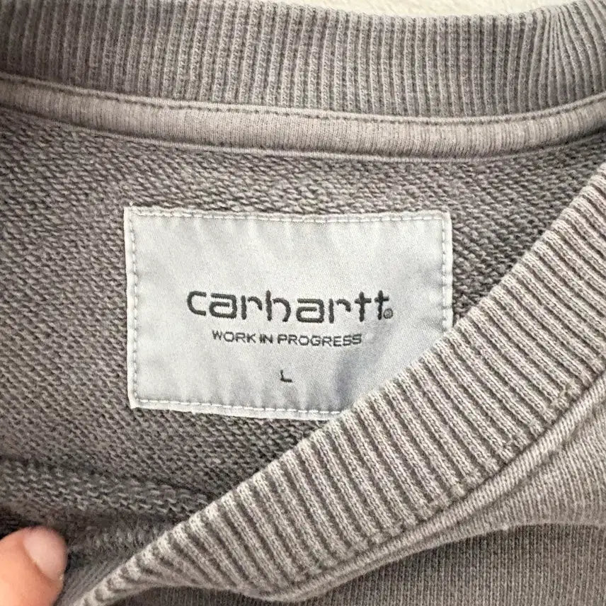 [BUNJANG] Carhartt WIP Charcoal Gray Sweatshirt / 칼하트 WIP 맨투맨  차콜 그레이 Carhartt