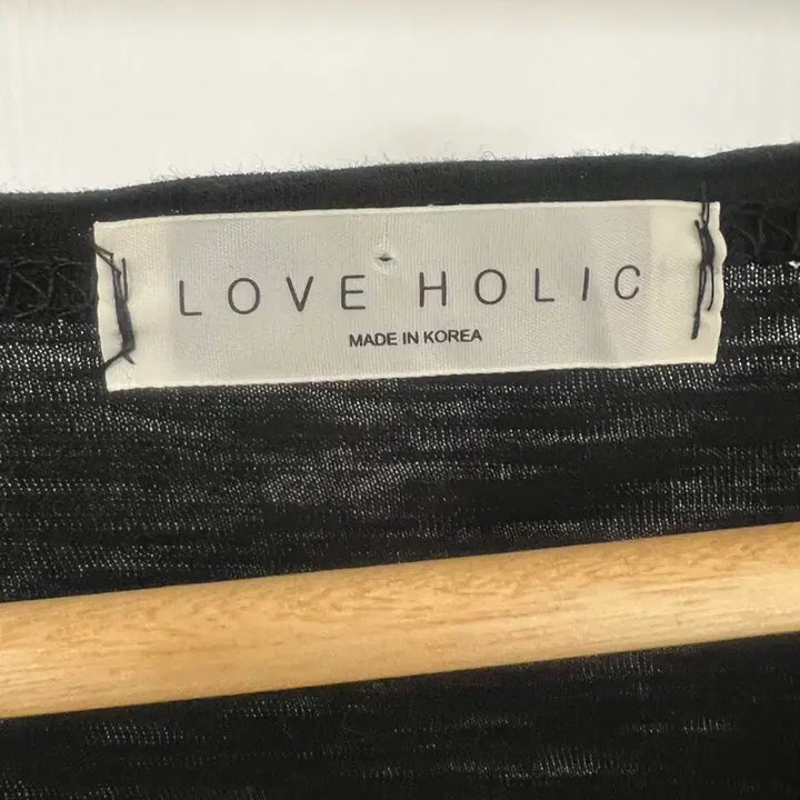 [BUNJANG] Loveholic Black Tie-Detail Blouse / 러브홀릭 블랙 끈 장식 블라우스 1167