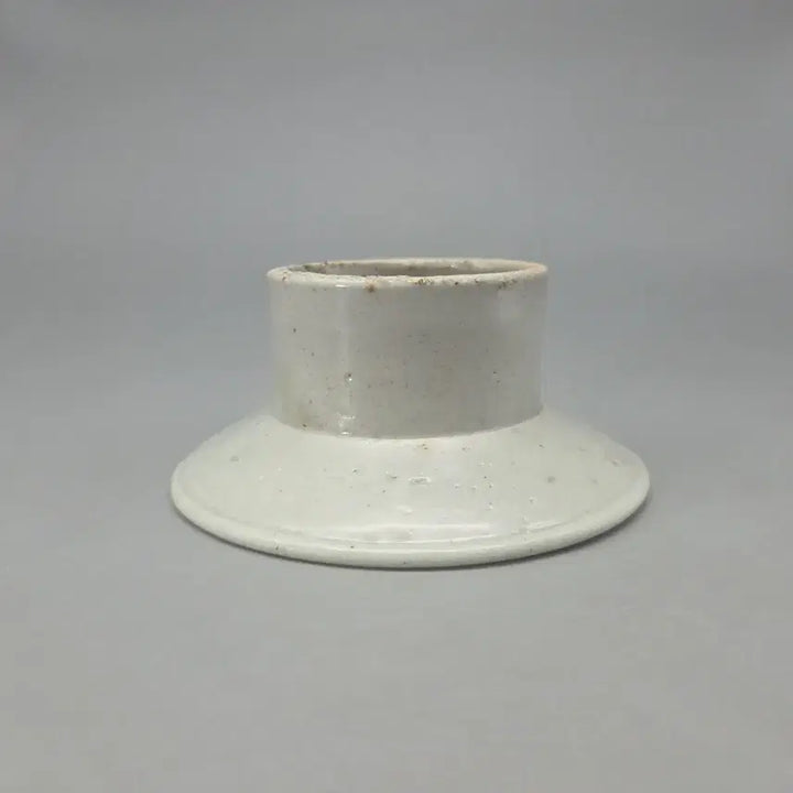 [BUNJANG] 18th Century Korean White Porcelain Dish / 골동품 도자기 18세기 순백자 관요 분원 굽높은접시
