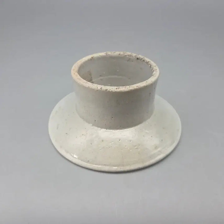 [BUNJANG] 18th Century Korean White Porcelain Dish / 골동품 도자기 18세기 순백자 관요 분원 굽높은접시