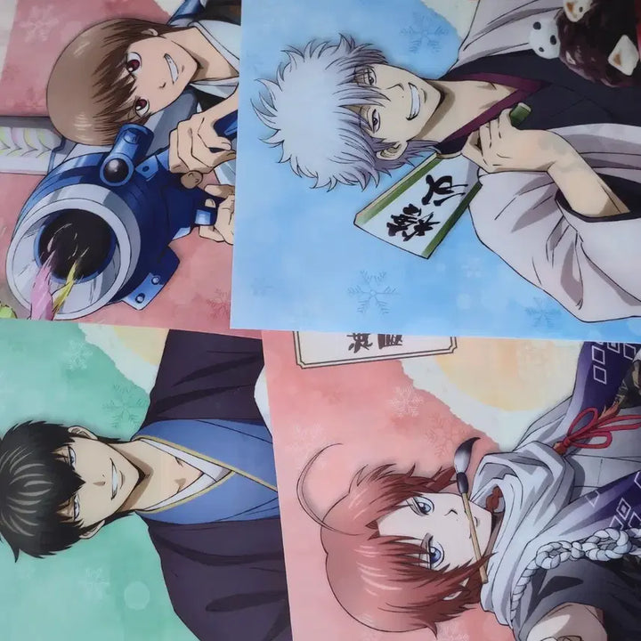 [BUNJANG] Gintama Lawson Collaboration Clear File Bundle Set / 은혼 로손 콜라보 클리어파일 긴토키 히지카타 오키타 카무이 굿즈