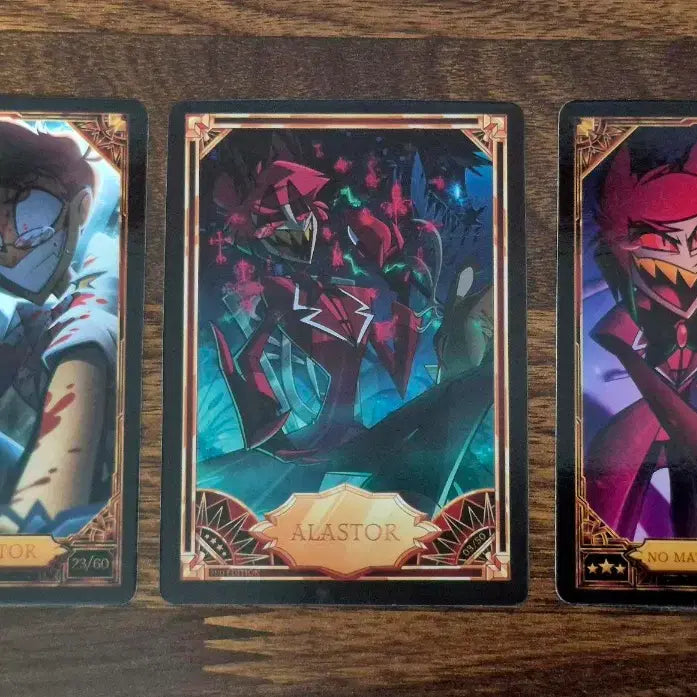 [BUNJANG] Hazbin Hotel Alastor Card Bundle Set / (운포 35) [해즈빈호텔] 알래스터 트레카 3종 일괄