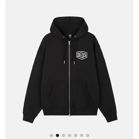 [BUNJANG] Deus Hooded Zip-up Black / 데우스 후드직업