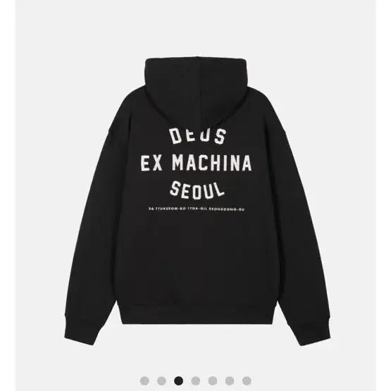 [BUNJANG] Deus Hooded Zip-up Black / 데우스 후드직업