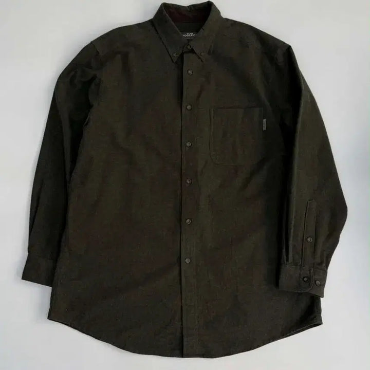 [BUNJANG] Woolrich Olive Heather Flannel Shirt / 울리치 올리브 헤더 플란넬 셔츠