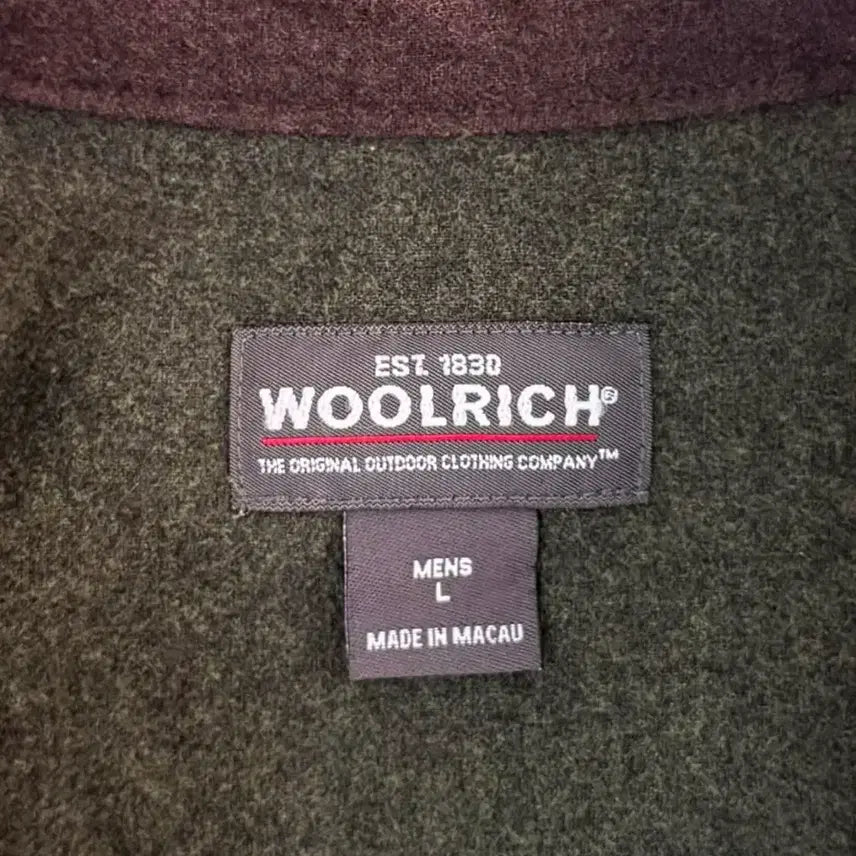 [BUNJANG] Woolrich Olive Heather Flannel Shirt / 울리치 올리브 헤더 플란넬 셔츠