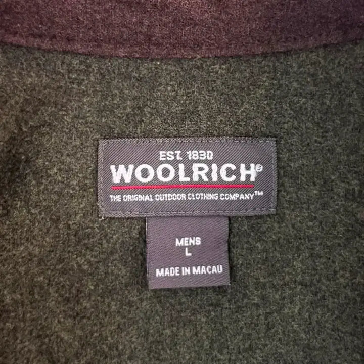 [BUNJANG] Woolrich Olive Heather Flannel Shirt / 울리치 올리브 헤더 플란넬 셔츠