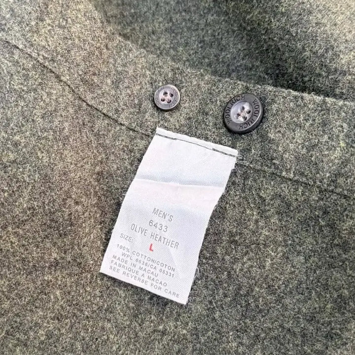 [BUNJANG] Woolrich Olive Heather Flannel Shirt / 울리치 올리브 헤더 플란넬 셔츠