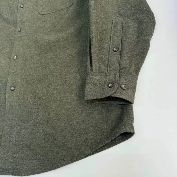 [BUNJANG] Woolrich Olive Heather Flannel Shirt / 울리치 올리브 헤더 플란넬 셔츠