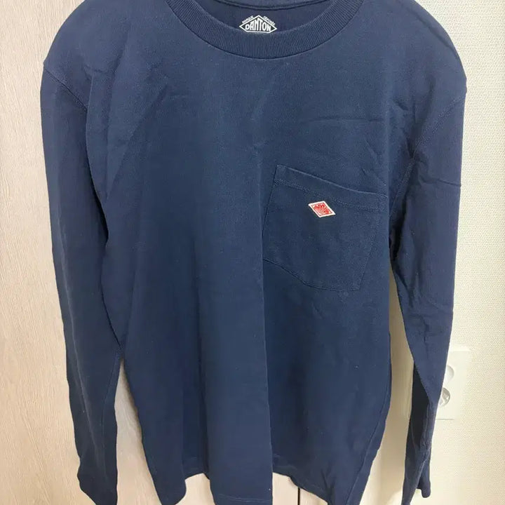 [BUNJANG] DANTON Navy Pocket Long Sleeve T-shirt / DANTON 단톤 네이비 포켓 긴팔티셔츠