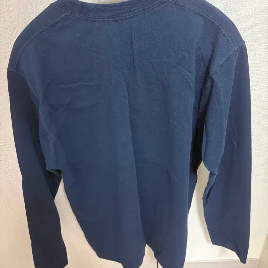 [BUNJANG] DANTON Navy Pocket Long Sleeve T-shirt / DANTON 단톤 네이비 포켓 긴팔티셔츠