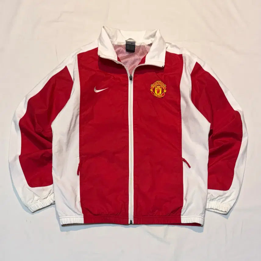 [BUNJANG] Nike Manchester United 04-05 Windbreaker Jacket / 나이키 04-05 맨유 초희귀 바람막이 흰빨