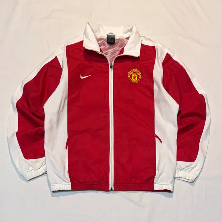 [BUNJANG] Nike Manchester United 04-05 Windbreaker Jacket / 나이키 04-05 맨유 초희귀 바람막이 흰빨