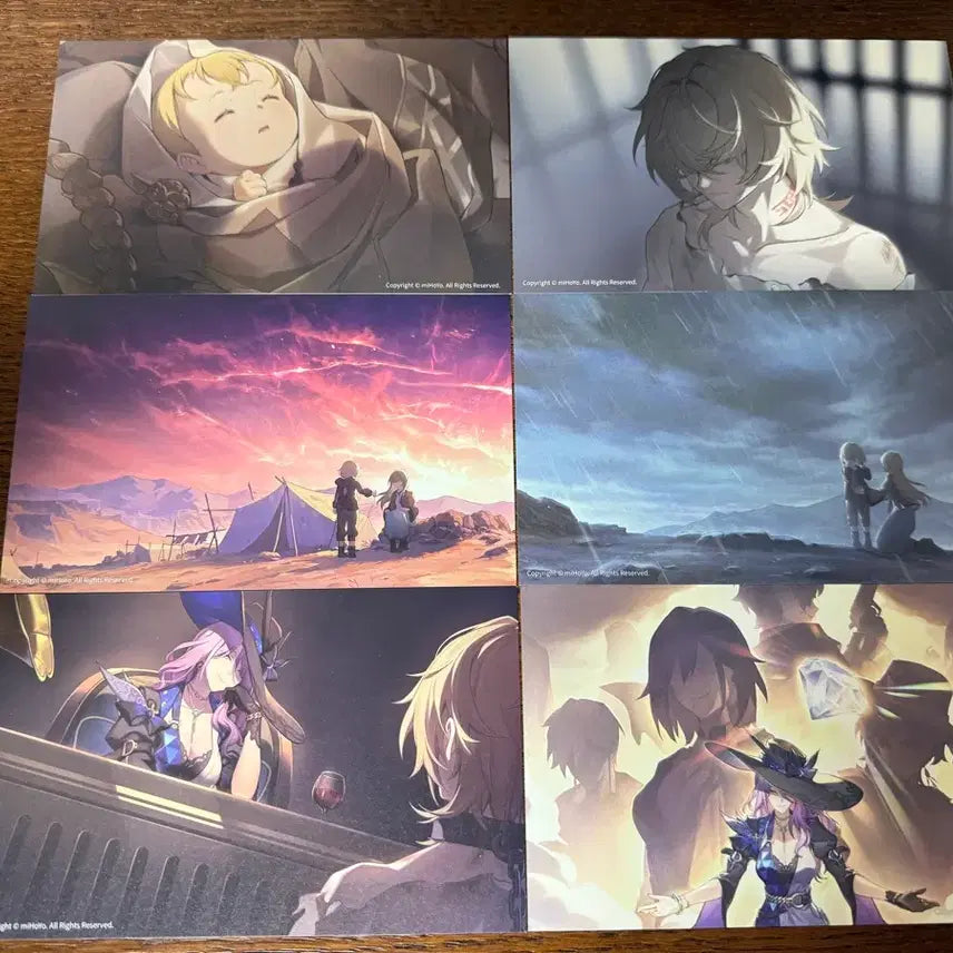 [BUNJANG] Honkai: Star Rail Aventurine Postcard Set / 스타레일 어벤츄린 엽서 6종