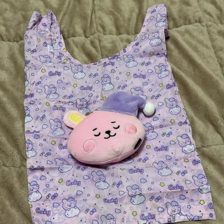 [BUNJANG] BTS Line Friends BT21 Cooky Doll &amp; Bag / BTS 라인프렌즈 BT21 쿠키 인형&amp;가방
