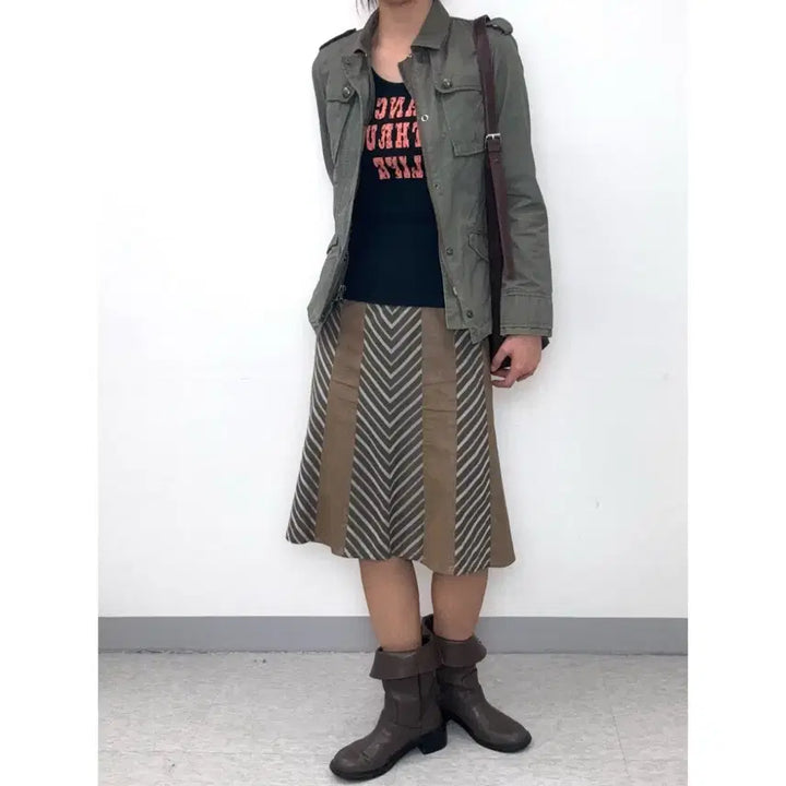 [BUNJANG] Vintage Khaki Field Jacket / 일본빈티지 카키 필드자켓 카고 y2k 워크웨어