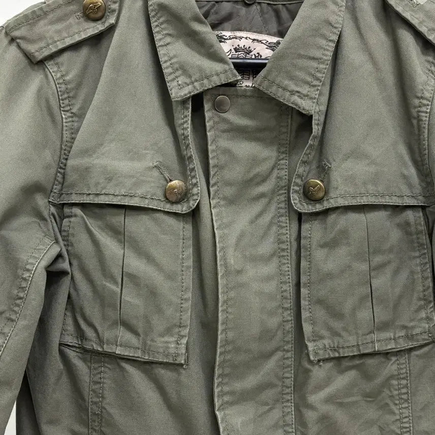 [BUNJANG] Vintage Khaki Field Jacket / 일본빈티지 카키 필드자켓 카고 y2k 워크웨어