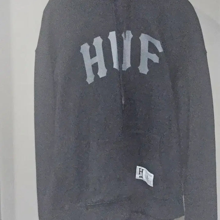 [BUNJANG] HUF Arch Logo Hoodie (Black) / 허프 아치 로고 후디 l사이즈