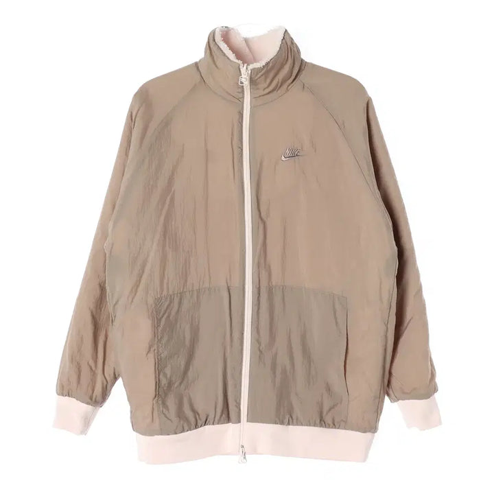 [BUNJANG] Nike 21FW Big Swoosh Reversible Fleece Zip-Up Jacket / 나이키 21FW 빅스우시 리버시블 플리스 집업 재킷