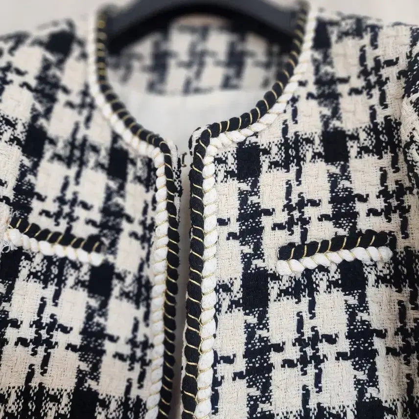 [BUNJANG] Houndstooth Tweed Jacket / 하운드투스 트위드 자켓