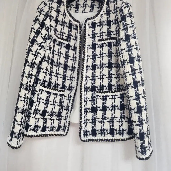 [BUNJANG] Houndstooth Tweed Jacket / 하운드투스 트위드 자켓