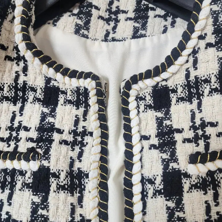 [BUNJANG] Houndstooth Tweed Jacket / 하운드투스 트위드 자켓