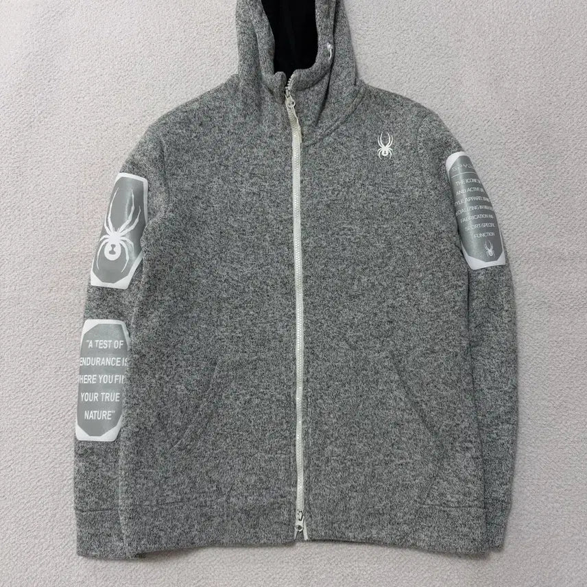 [BUNJANG] Spider Fleece Hoodie Zip-up / 스파이더 후리스 후드집업
